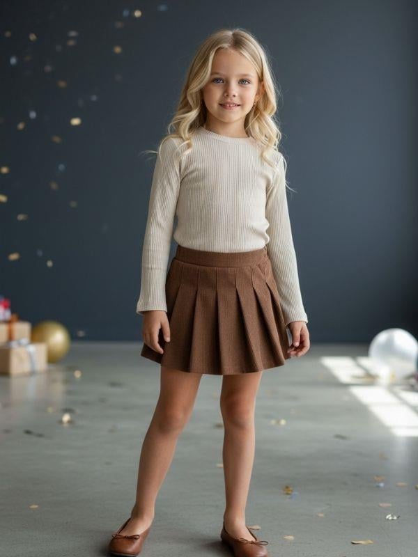 Kız Çocuk Pamuklu Kaşkorse Bluz