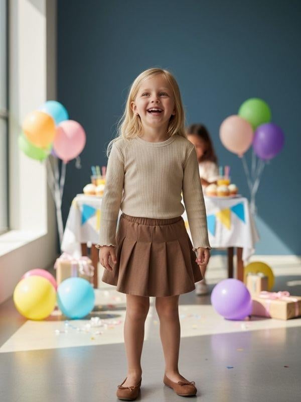 Kız Çocuk Pamuklu Kaşkorse Bluz