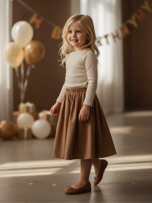 Kız Çocuk Pamuklu Kaşkorse Bluz