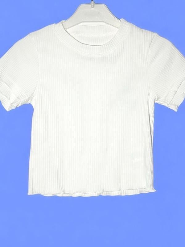 Kız Çocuk Pamuklu Kaşkorse Fitilli Fırfırlı Bluz