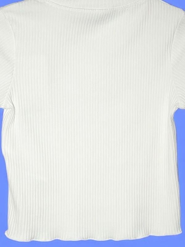 Kız Çocuk Pamuklu Kaşkorse Fitilli Fırfırlı Bluz