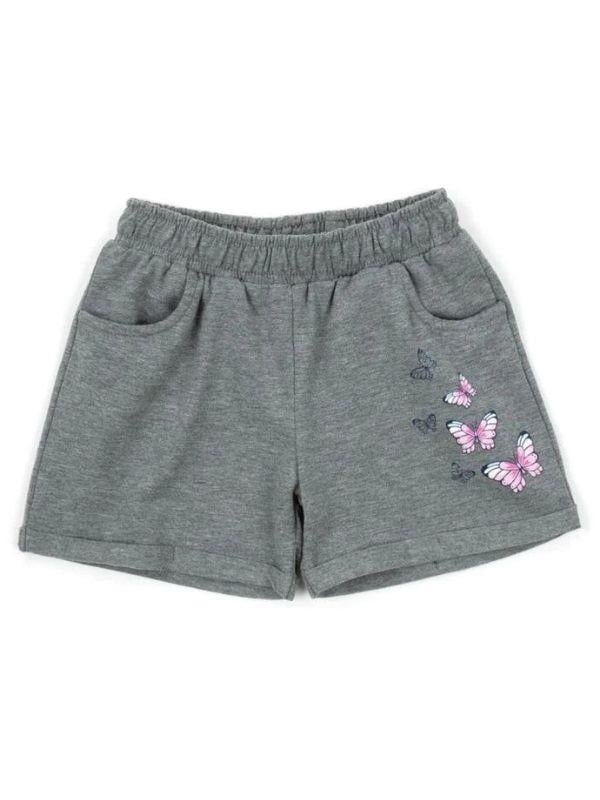 Kız Çocuk Pamuklu Kelebekli Şortlu Takım
