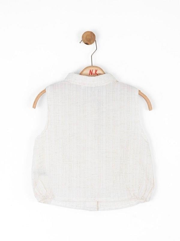 Kız Çocuk Pamuklu Keten Artemis Gömlek