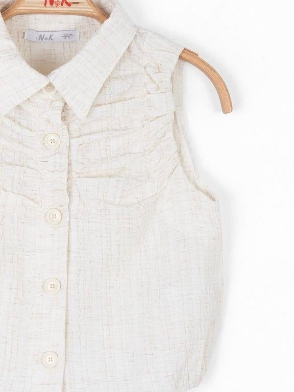 Kız Çocuk Pamuklu Keten Artemis Gömlek