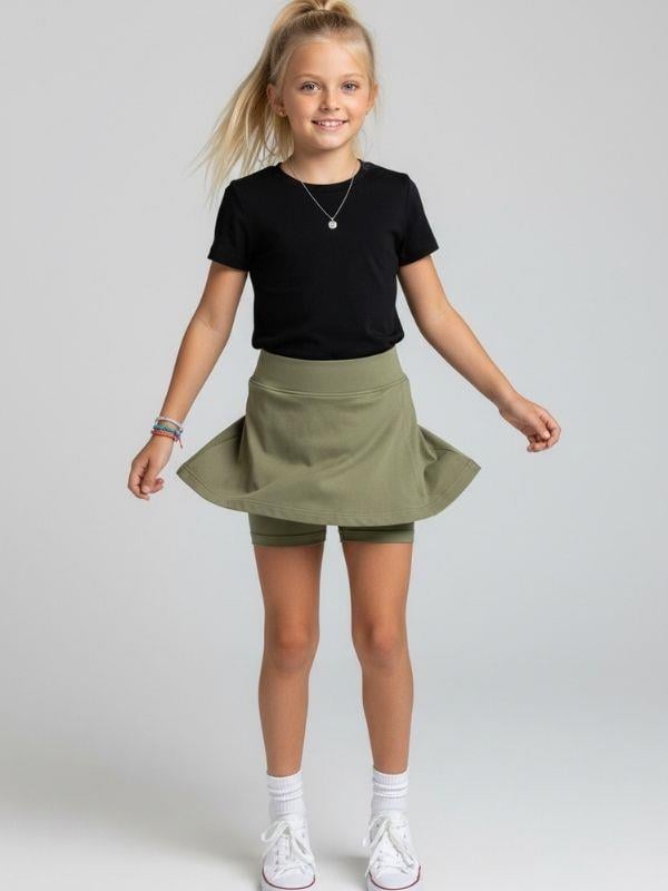 Kız Çocuk Pamuklu Şort Etek