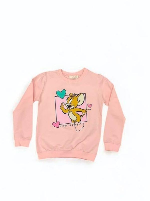 Kız Çoçuk Pamuklu Sweatshirt