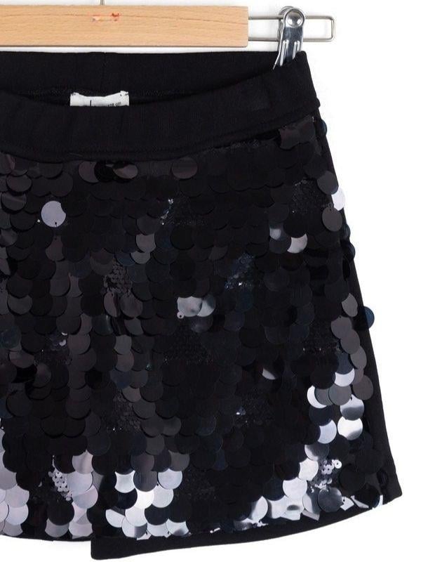 Kız Çocuk Pamuklu Tasarım Pullu Şort Etek