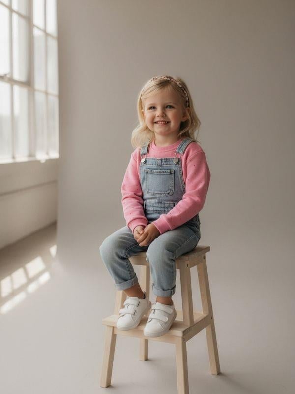 Kız Çocuk Pamuklu Taşlı Sweatshirt