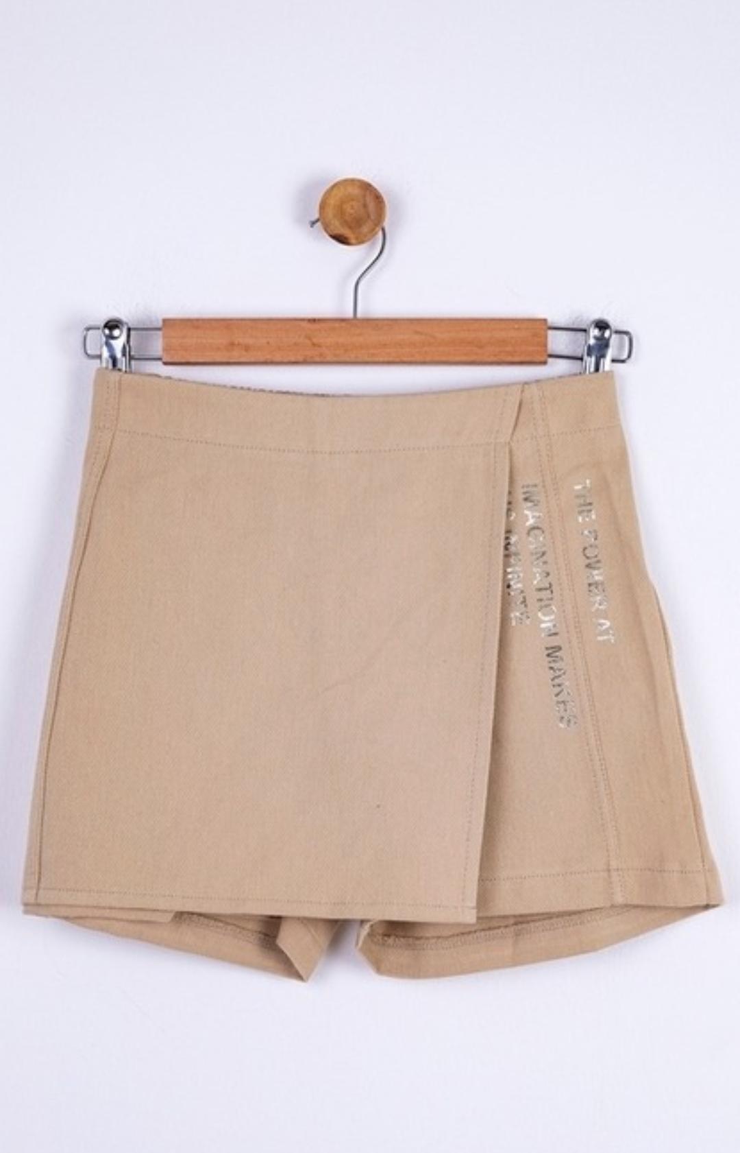 Kız Çocuk Power Art Anvelop Şort Etek