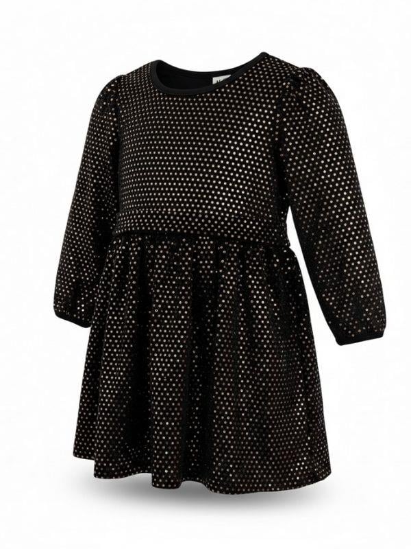 Kız Çocuk Renkli Pullu Kadife Elbise