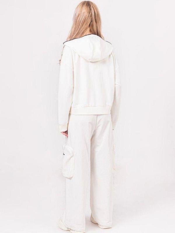 Kız Çocuk Stoper Paça Cepli Pantolon