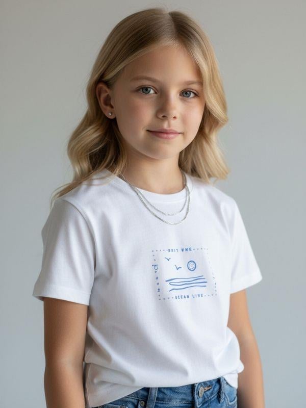 Kız Çocuk Tasarım T-shirt