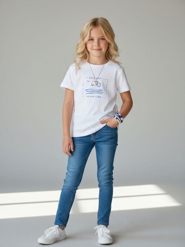 Kız Çocuk Tasarım T-shirt