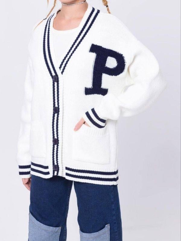 Kız Çocuk Triko Düğmeli Kolej Hırka