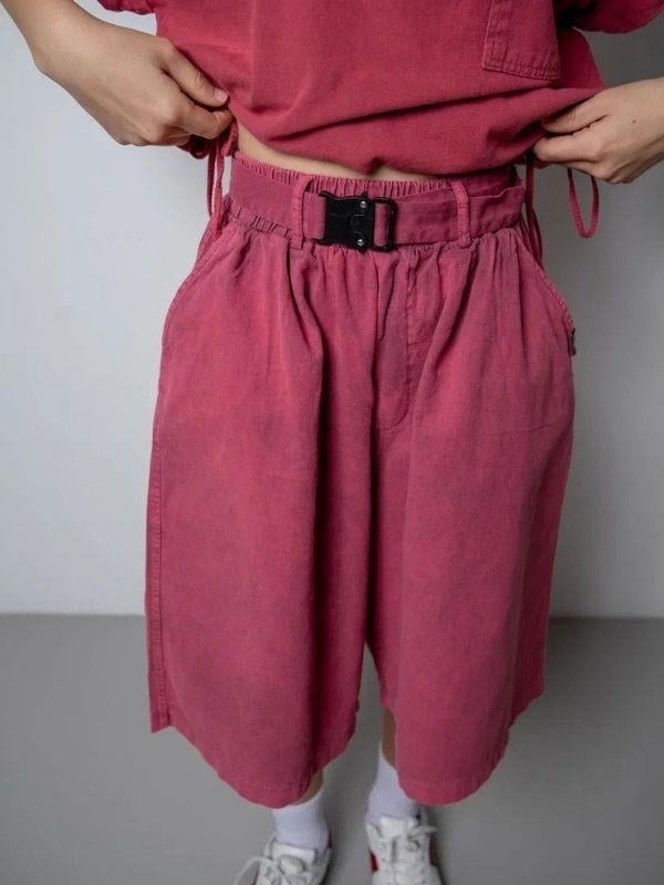 Kız Çocuk Uzun Gabardin Tasarım Şort