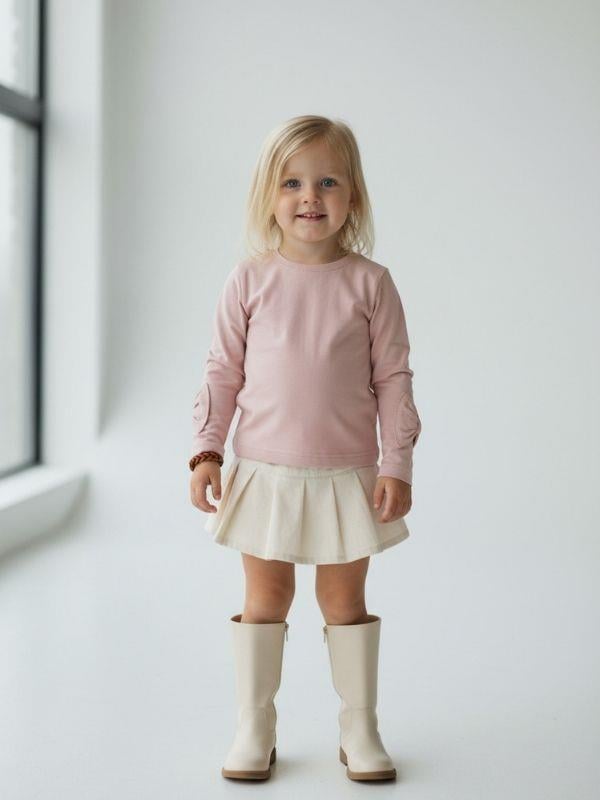 Kız Çocuk Uzun Kollu Fiyonk Detaylı Bluz