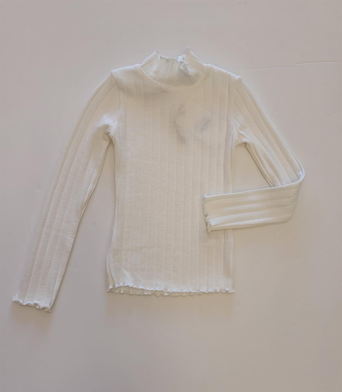 Kız Çocuk Yarım Balıkçı Fitilli Crop Bluz