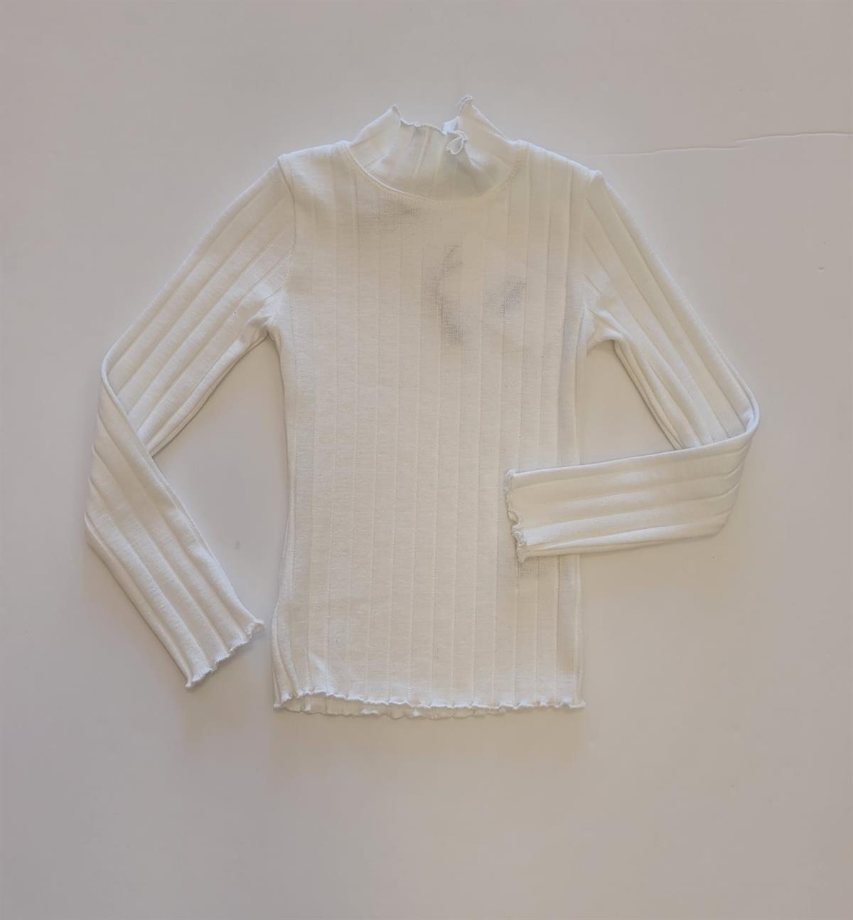 Kız Çocuk Yarım Balıkçı Fitilli Crop Bluz