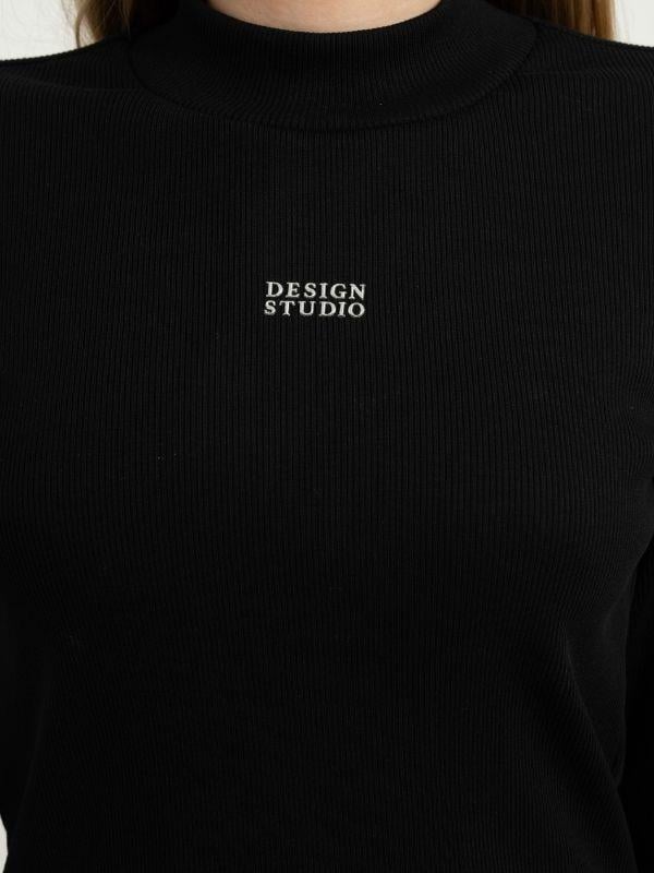 Kız Çocuk Yarım Balıkçı Yaka Fitilli Bluz