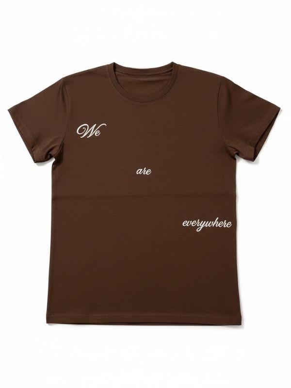 Kız Çocuk Yazı Baskılı Basic T-shirt