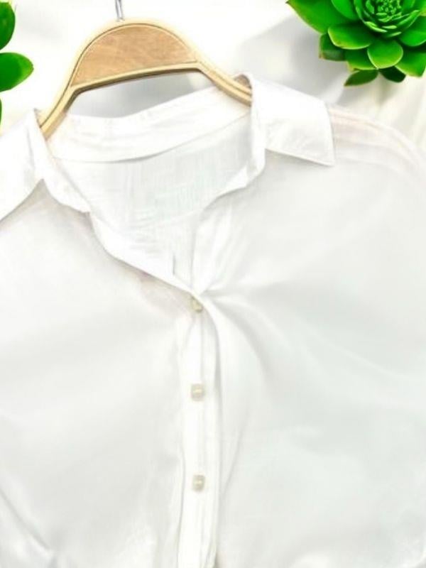 Kız Çocuk Yazlık Bağlama Detaylı Gömlek