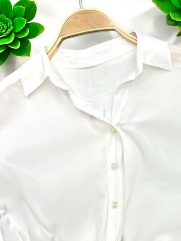 Kız Çocuk Yazlık Bağlama Detaylı Gömlek