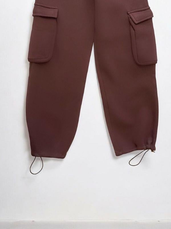 Kız Çocuk Yüksek Bel Ayarlanabilir Paça Eşofman Altı