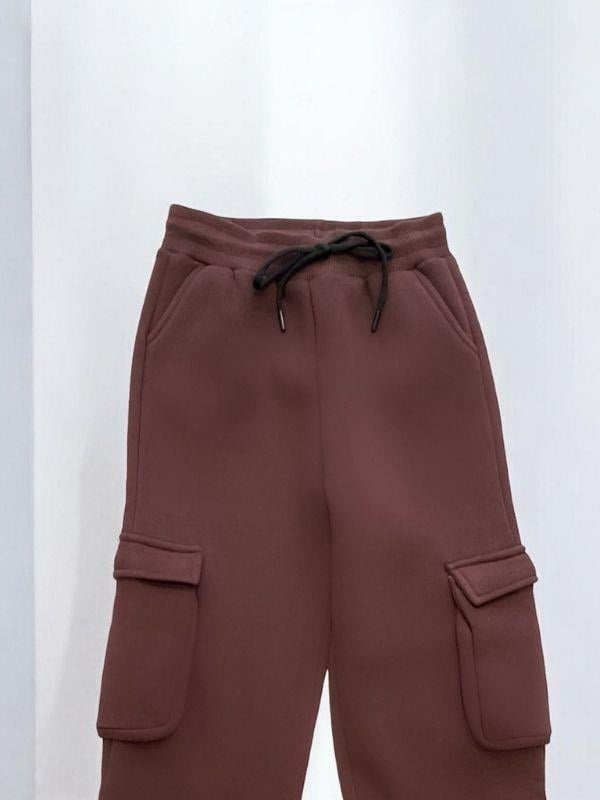 Kız Çocuk Yüksek Bel Ayarlanabilir Paça Eşofman Altı