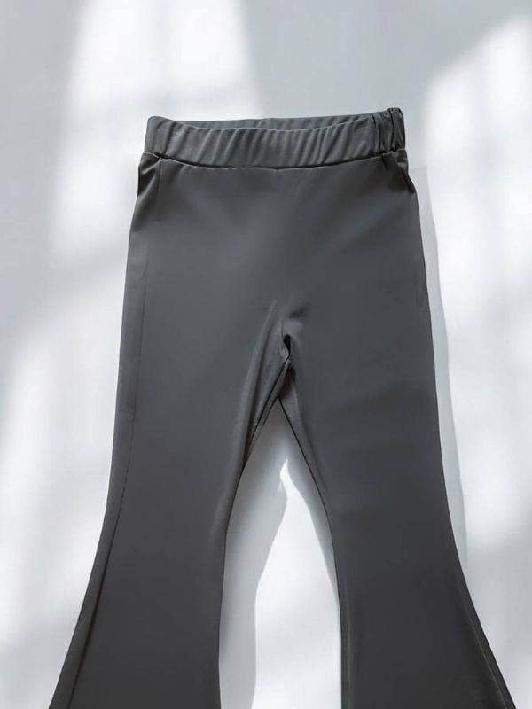 Kız Çocuk Yüksek Bel İspanyol Paça Tayt Pantolon