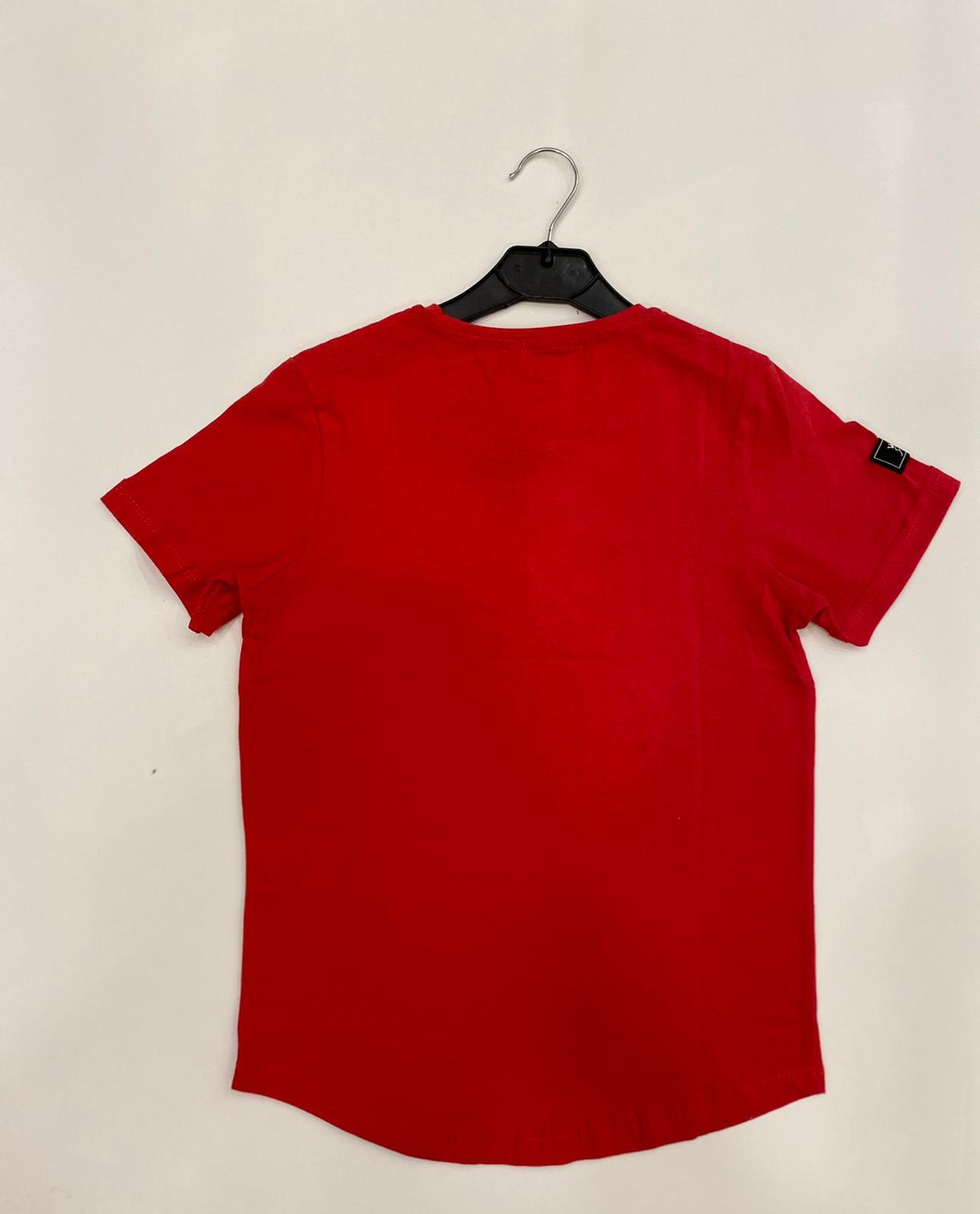 Unısex Çocuk Pamuklu Düğmeli Üç Düğmeli Tshirt