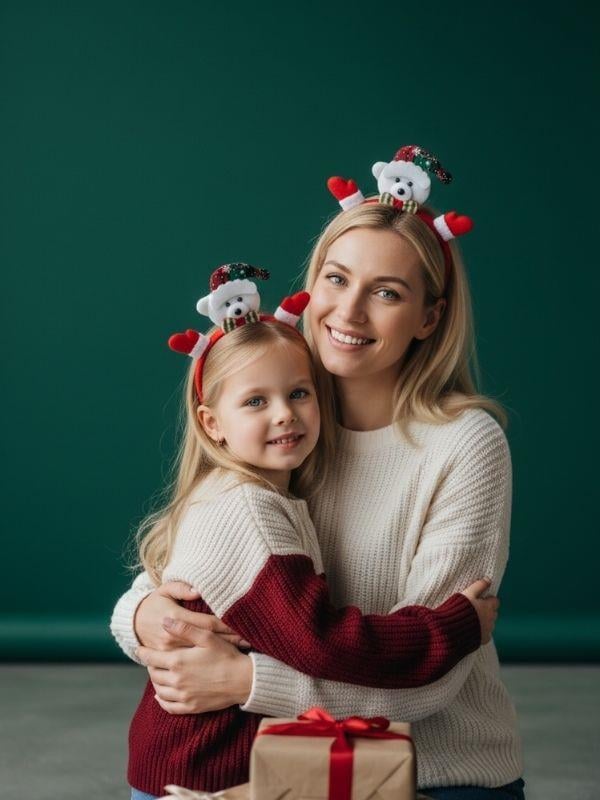 Yılbaşı Temalı Ayıcıklı Taç