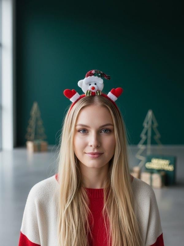 Yılbaşı Temalı Ayıcıklı Taç