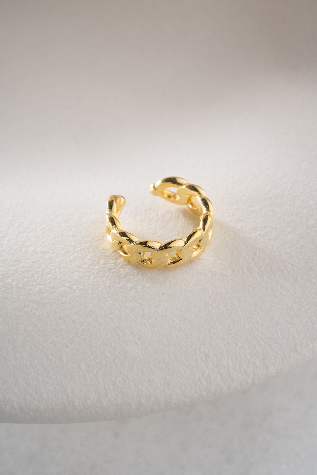 925 Ayar Gümüş Gold Kaplama Gurmet Model Kıkırdak Küpe