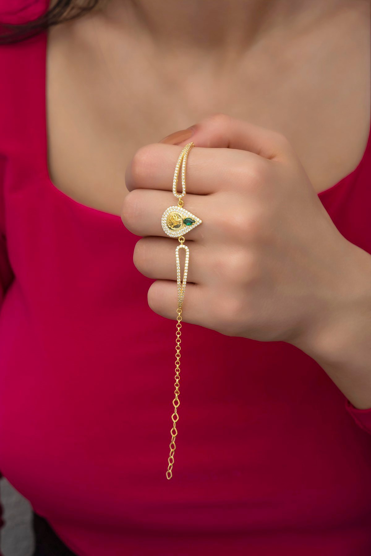 925 Ayar Gümüş Kelepçe Model Osmanlı Tuğralı Bileklik