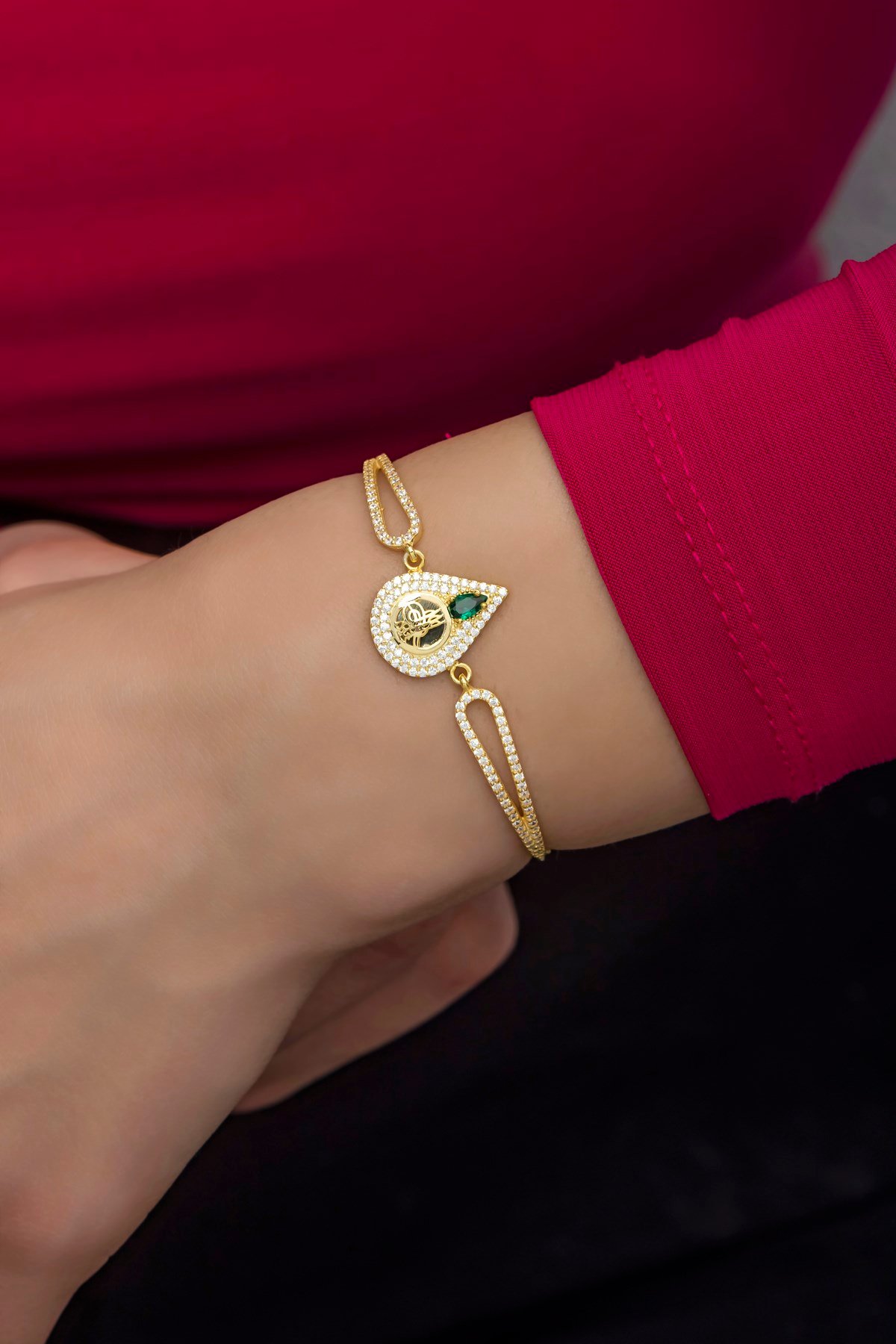 925 Ayar Gümüş Kelepçe Model Osmanlı Tuğralı Bileklik