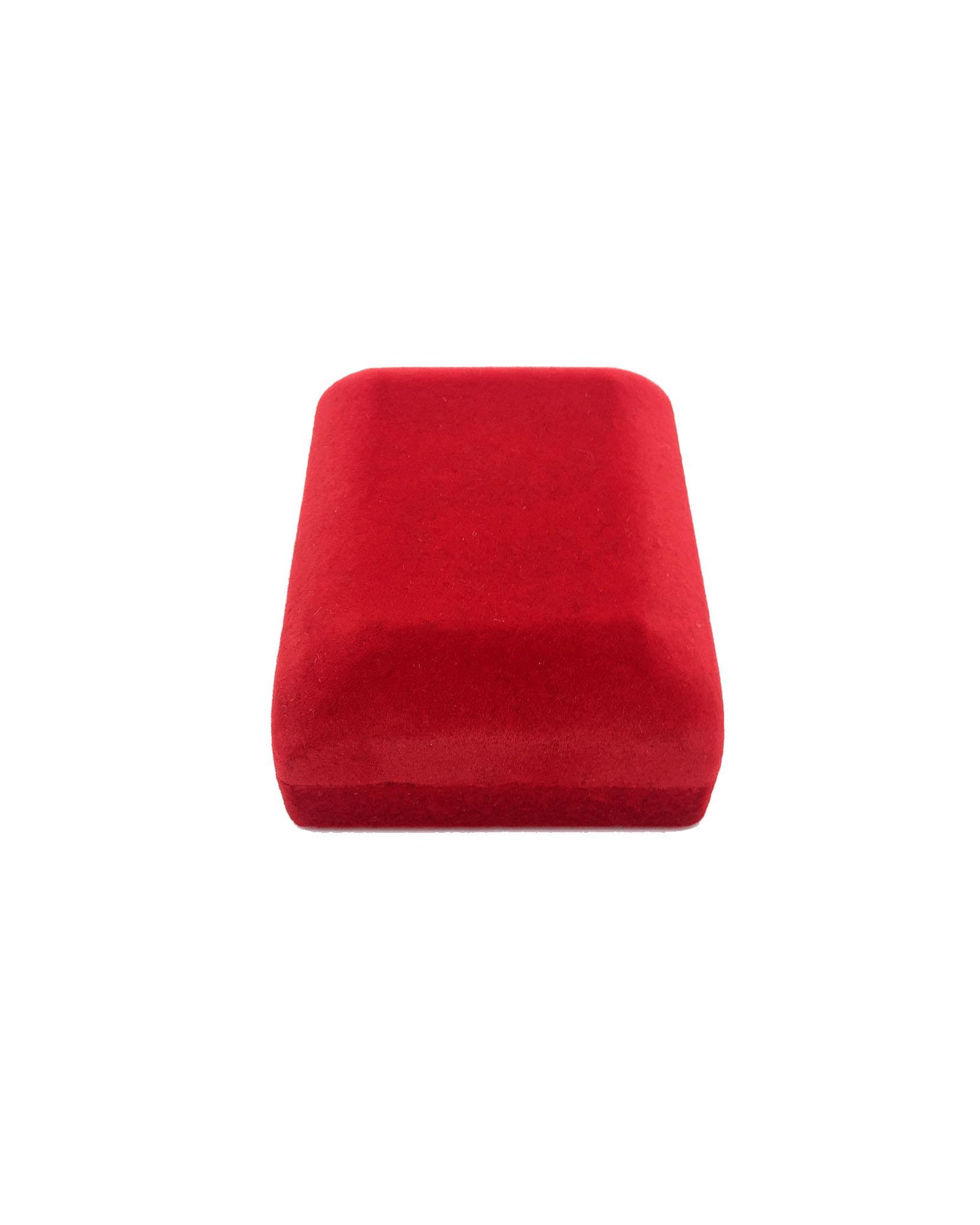 Kırmızı Renk Kadife Kolye Kutusu Şık Hediye Kutusu