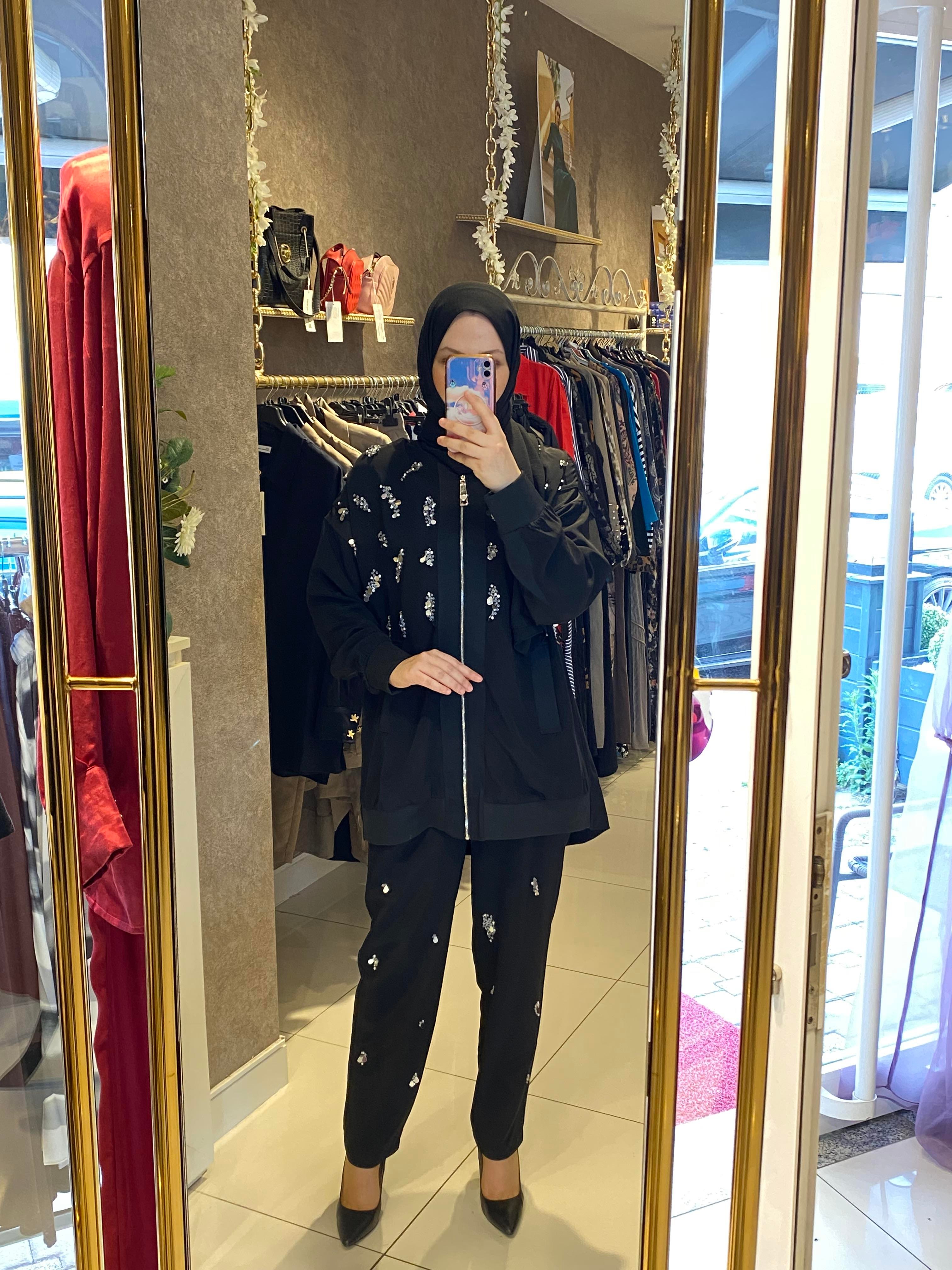 Missemramis zıpper casual takım 