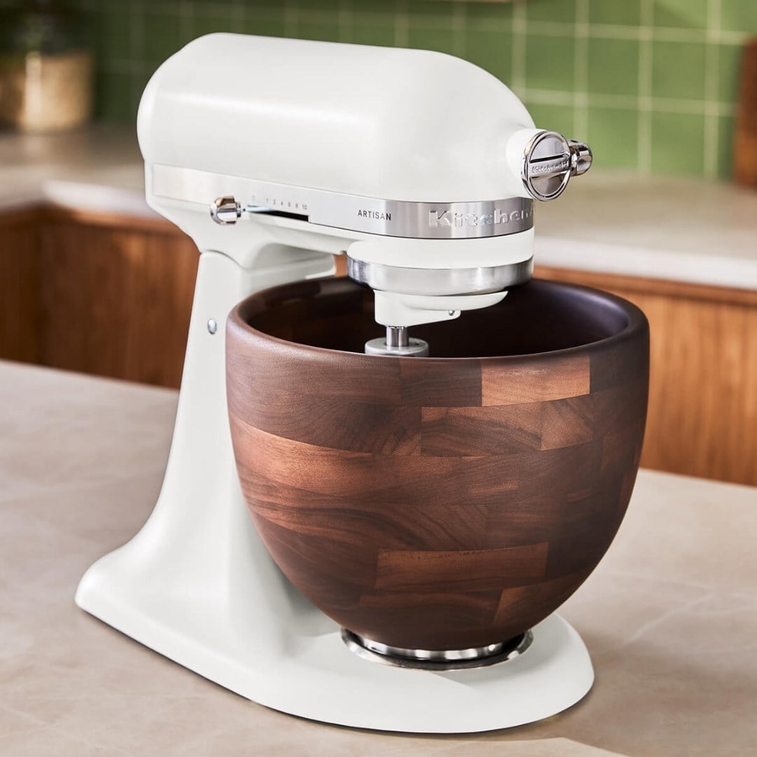 KitchenAid Artisan 4,7 L Stand Mikser ve Ahşap Kase - 5KSM156WB
