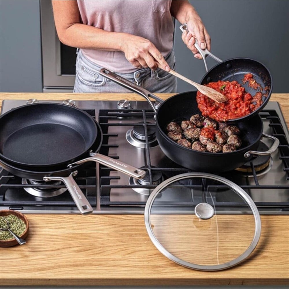 Kitchenaid Hard Anodize Kısa Tencere 28cm -3585