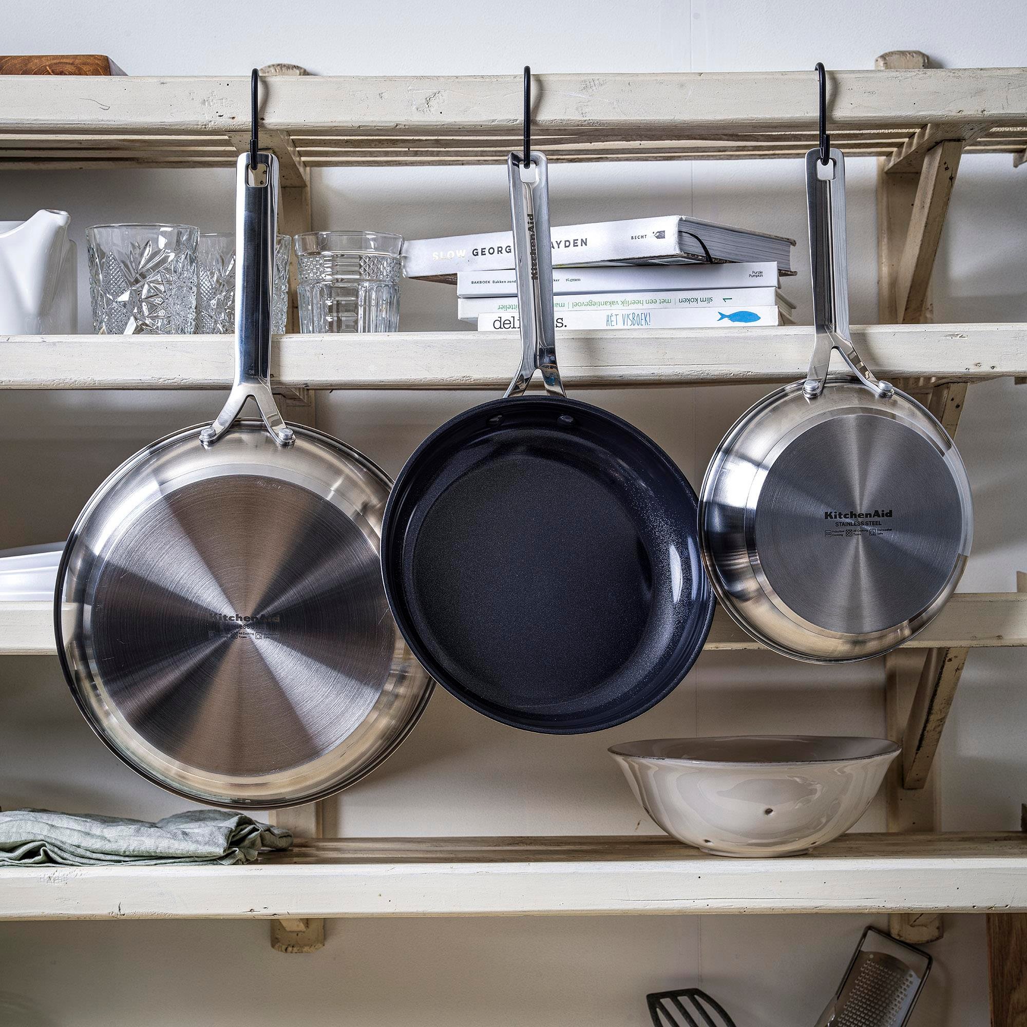 Kitchenaid Yapışmaz Çelik Tava Seti 20 + 28 cm
