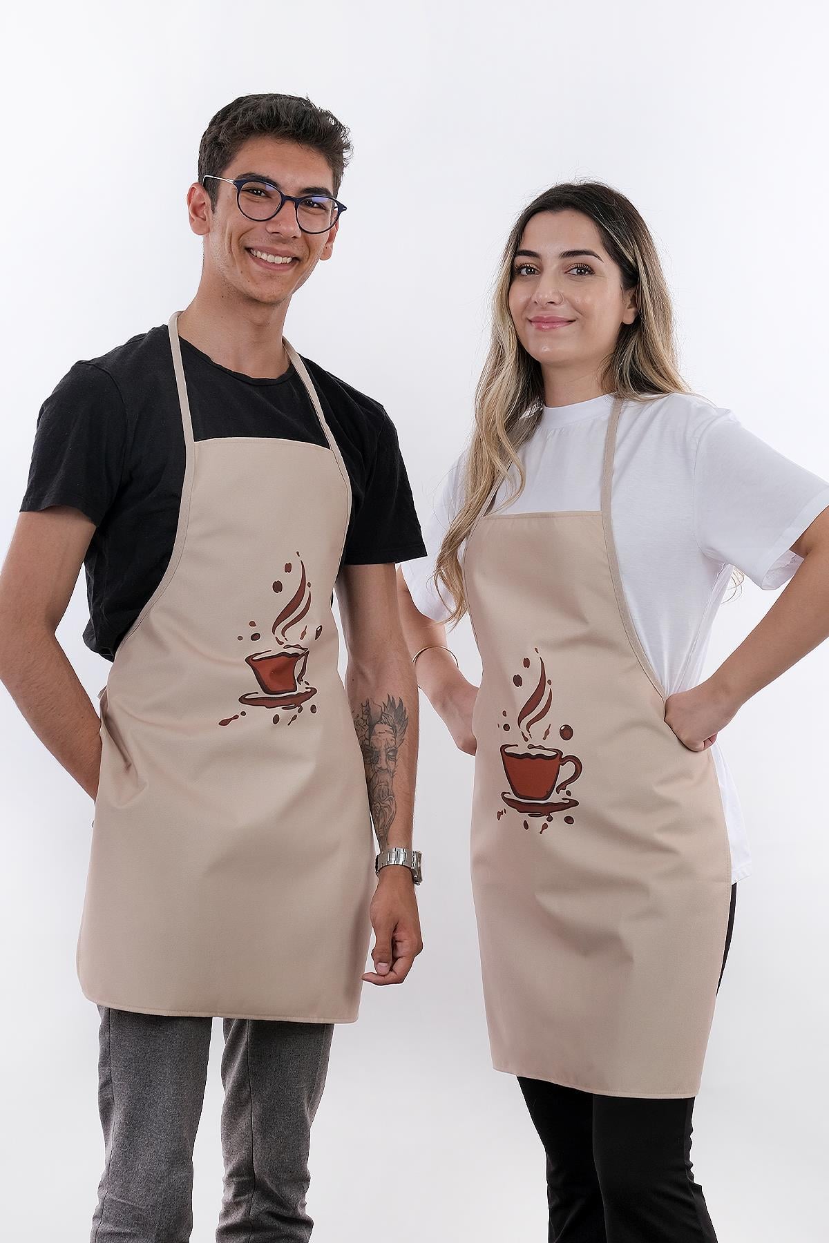 Beautiful İkili Paket Önlük Sıvı Geçirmez Mutfak Önlüğü