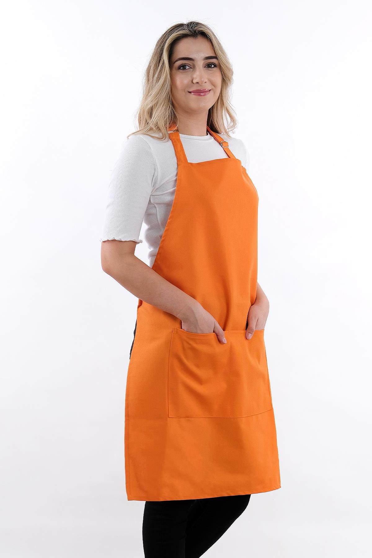 Simple 3lü Set Ayar Askılı Cepli Mutfak Önlüğü Seti (2 ELDİVEN) Şef Garson Kafe Aşçı Barista