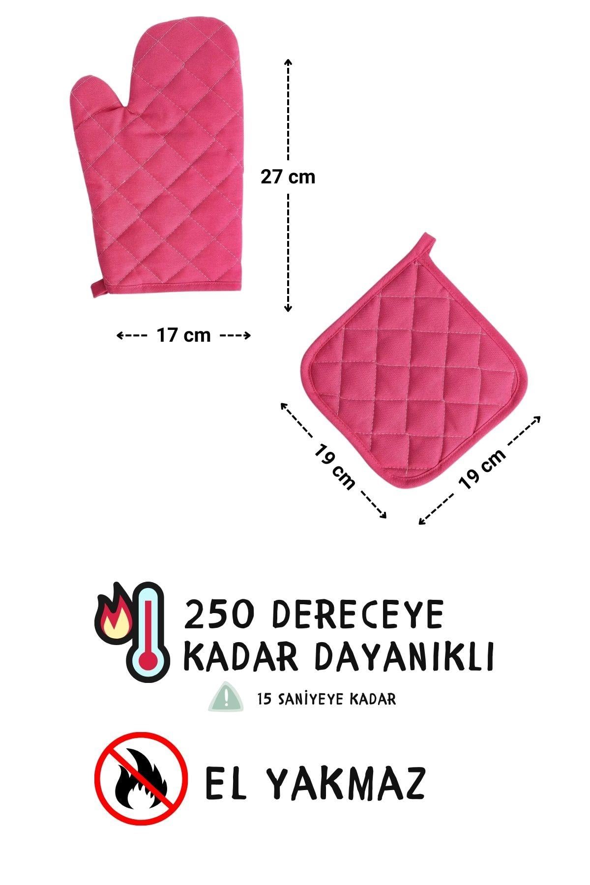 Simple 3lü Set Ayar Askılı Mutfak Önlüğü Seti (ELDİVEN, TUTACAK)