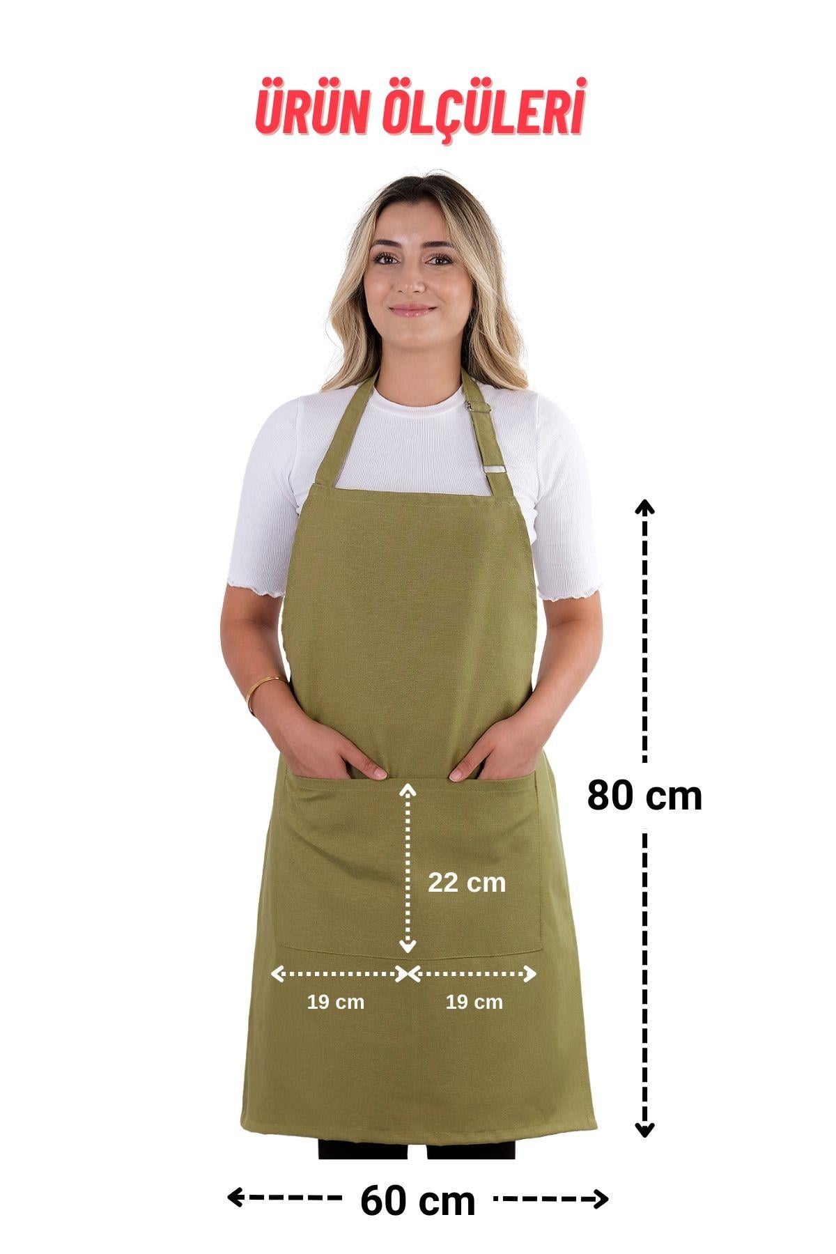 Simple 3lü Set Ayar Askılı Mutfak Önlüğü Seti (ELDİVEN, TUTACAK)