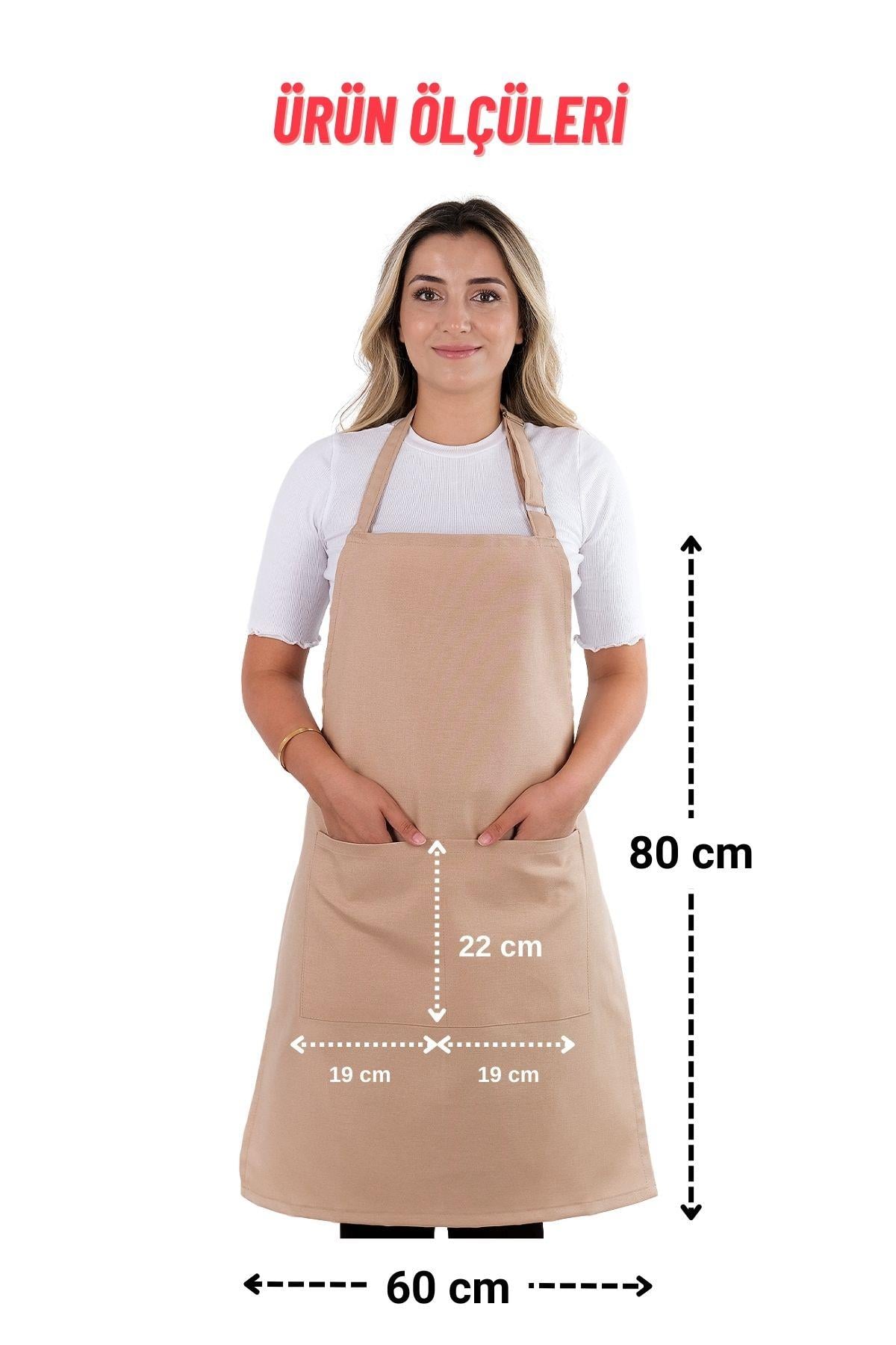 Simple 3lü Set Ayar Askılı Mutfak Önlüğü Seti (ELDİVEN, TUTACAK)
