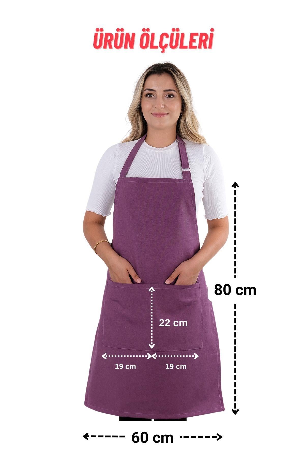 Simple 3lü Set Ayar Askılı Mutfak Önlüğü Seti (ELDİVEN, TUTACAK)