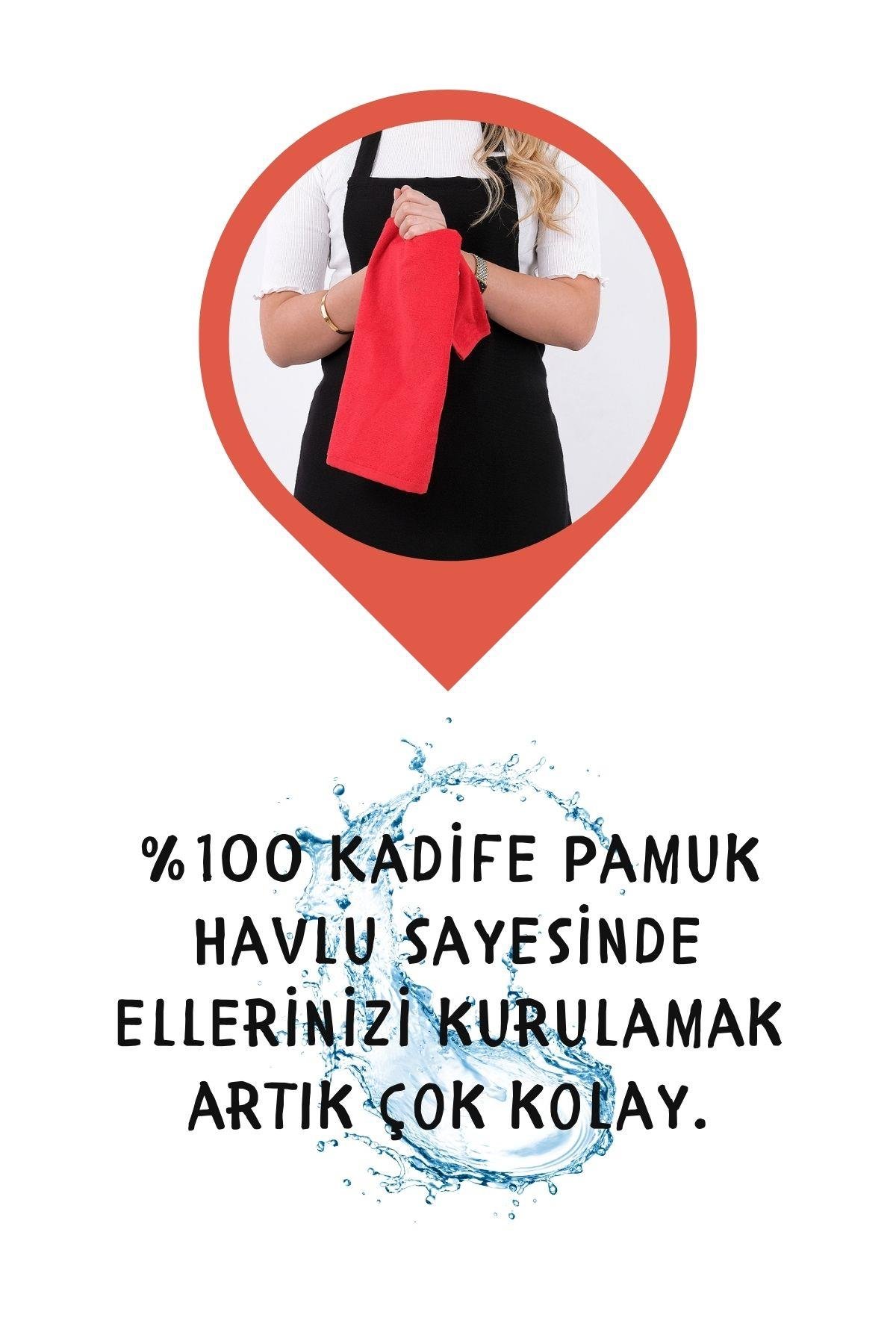 Star ayar askılı havlulu mutfak önlüğü seti (Havlulu önlük)