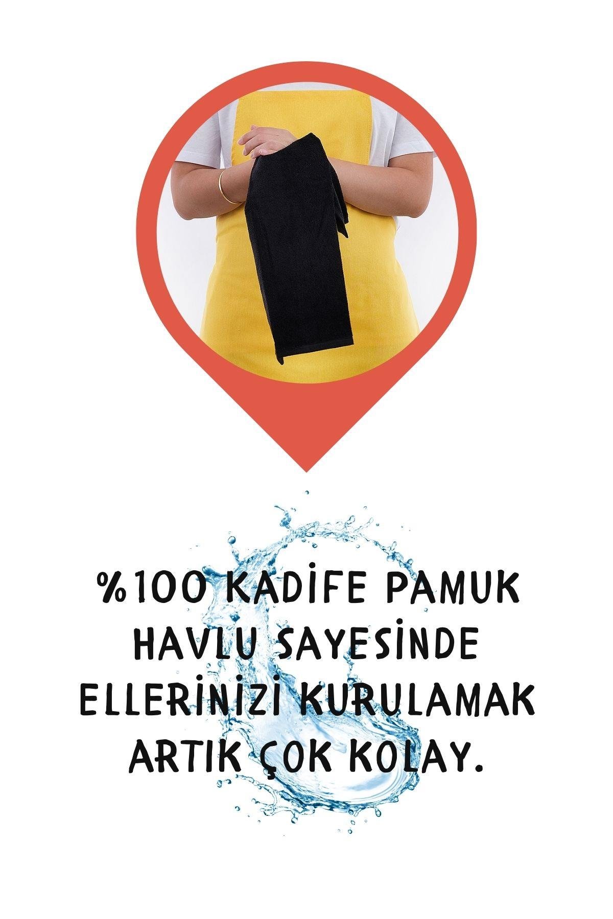 Star ayar askılı havlulu mutfak önlüğü seti (Havlulu önlük)