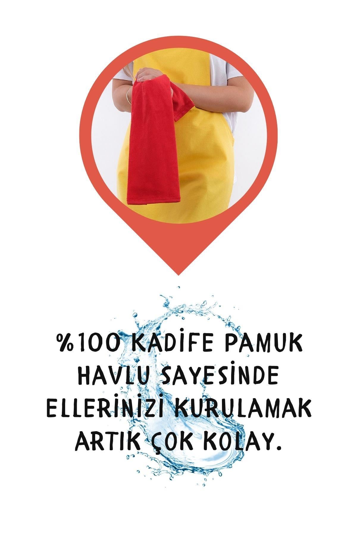 Star ayar askılı havlulu mutfak önlüğü seti (Havlulu önlük)