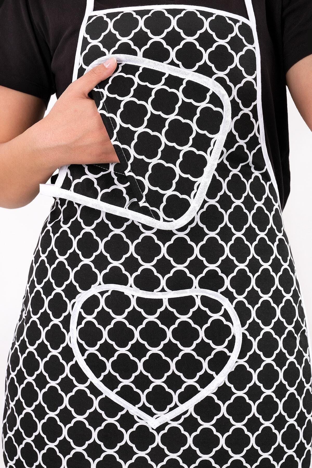Trendy 3lü Set Sıvı Su Geçirmez Mutfak Önlüğü, Isıya Dayanıklı Fırın Eldiveni Ve Tutacak Takımı